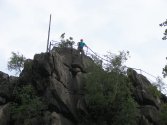Boguś na platformie widokowej na Sokoliku