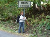 Marylka, szczęśliwa, że dotarła do Karlowej Studenki