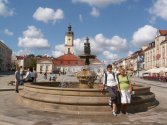 Białystok. Fontanna, to miejsce gdzie miło się odpoczywa.