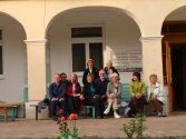 przed klasztorem w Komańczy